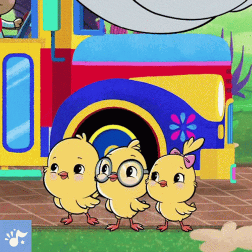 School Bus Canticos Chicks GIF