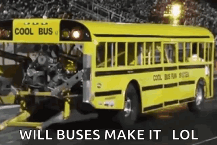 School Bus Explosion Lol GIF