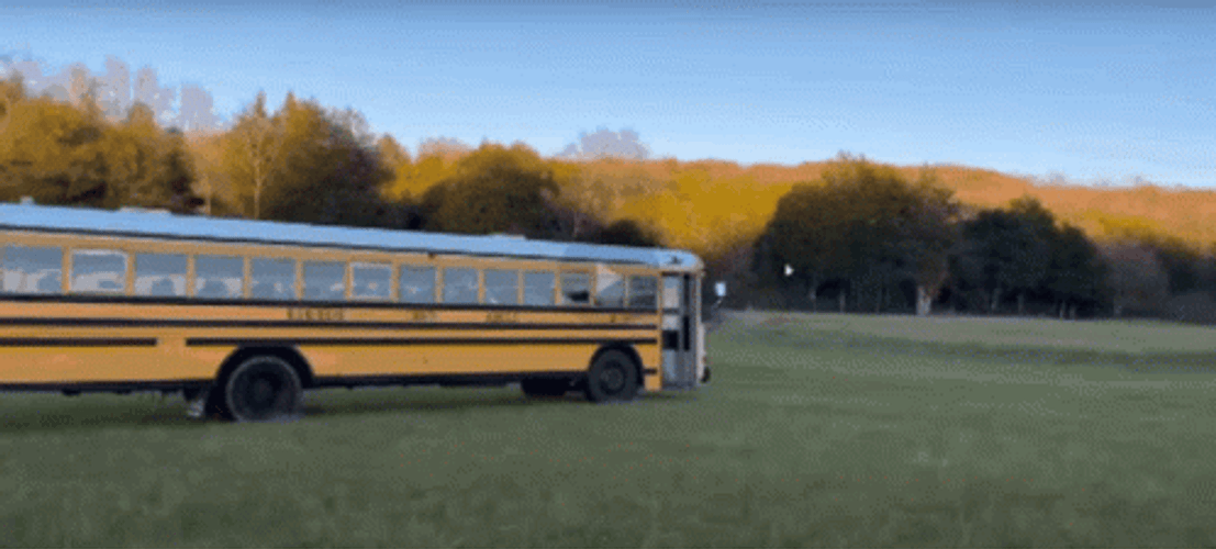 School Bus Fail Ride GIF