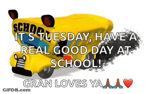 School Bus Saying Have A Good Day GIF
