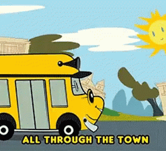 School Bus Transportation GIF