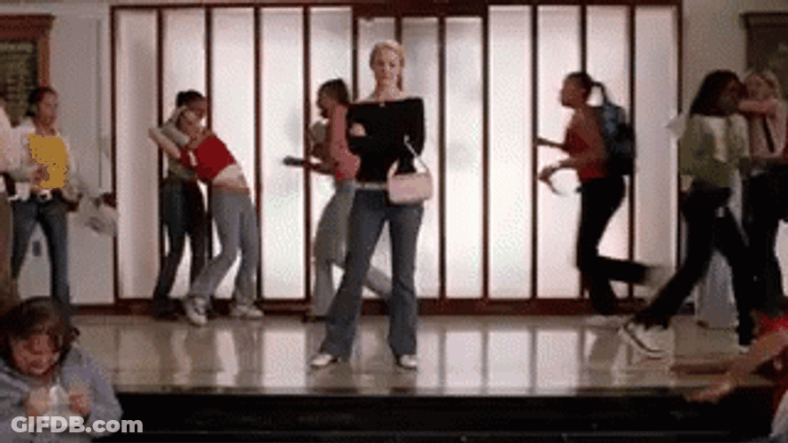 School Fight Students Throwing Punches GIF
