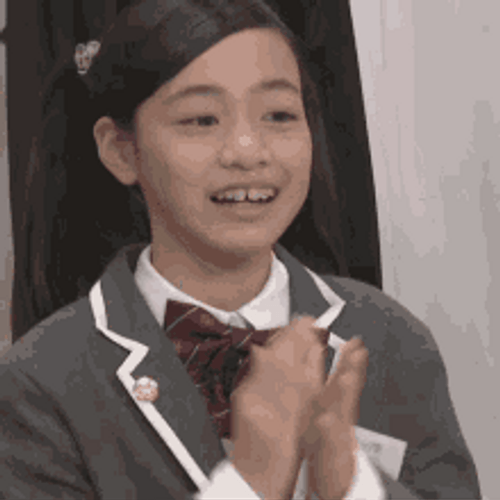 School Girl Bow Down GIF