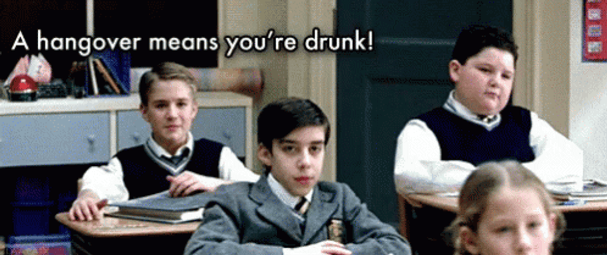 School Of Rock Hangover Means Drunk GIF