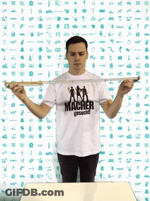 School Table Measured In Meter GIF
