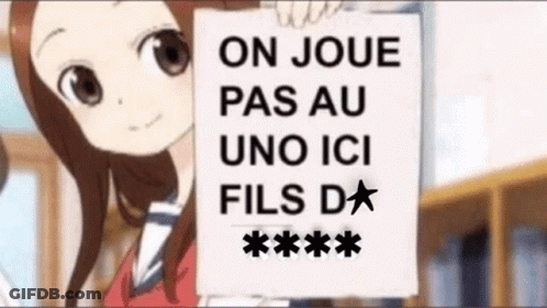 Schoolgirl On Joue Pas Au Uno Ici Fils D GIF