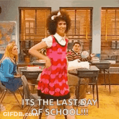 Schools Out For Summer Funny Gilly Dancing GIF