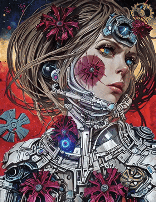 Sci Fi Beautiful Unique Robots GIF