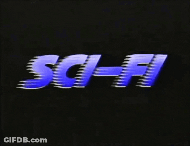 Sci Fi Text With Beat Effect GIF