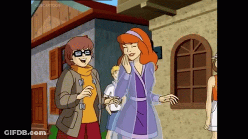 Scooby Doo And Daffy Duck Standing Together GIF