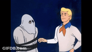 Scooby Doo And Ghost Tied Up GIF