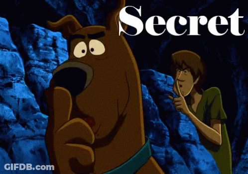 Scooby Doo And Shaggy Are Shown On A Poster For Secret GIF