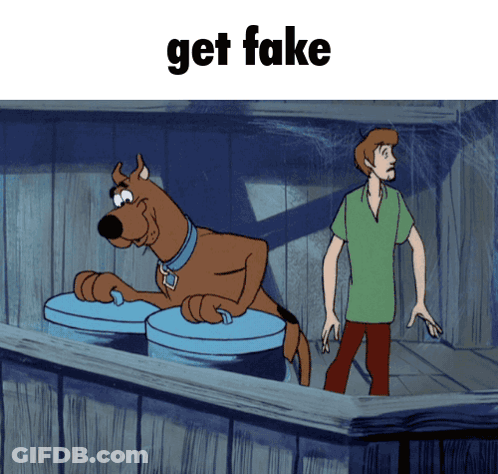 Scooby Doo And Shaggy Get Fake GIF