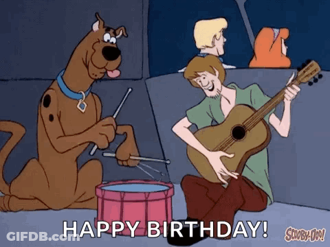 Scooby Doo And Shaggy Playing Drums And Guitar GIF