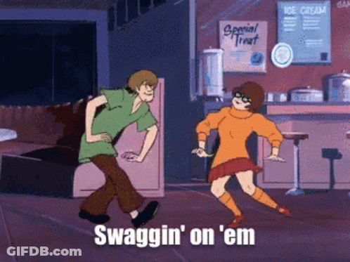 Scooby Doo And Velma Dancing In Diner Swaggin GIF