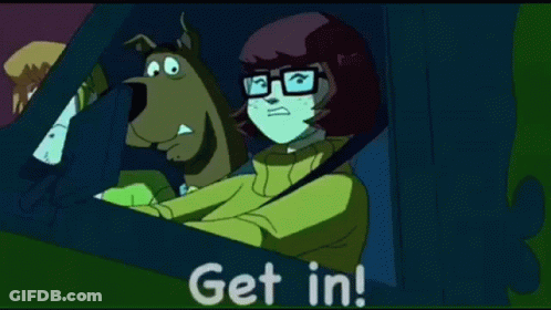 Scooby Doo And Velma Driving GIF