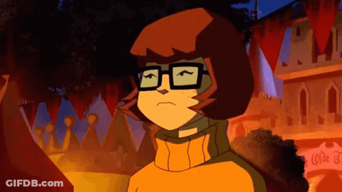 Scooby Doo And Velma Standing Next To Each Other GIF