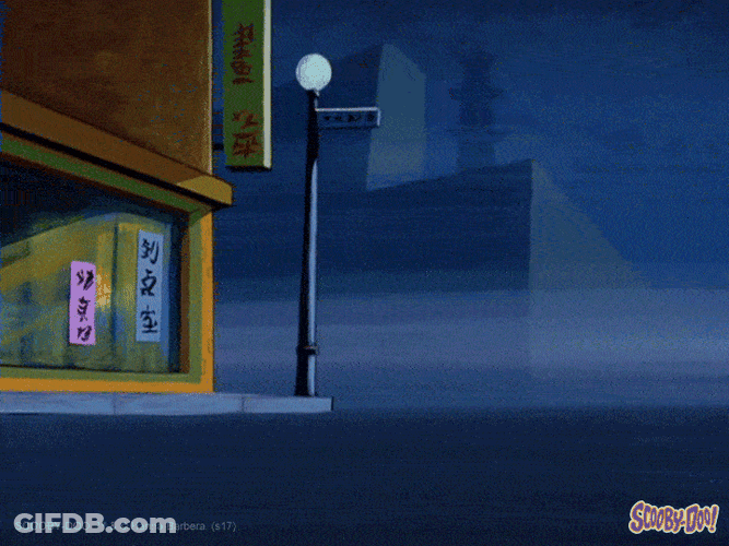 Scooby Doo Characters In Speeding Van GIF