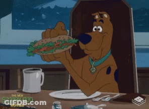 Scooby Doo Eating Sandwich GIF