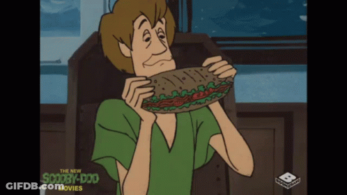 Scooby Doo Eating Sandwich GIF
