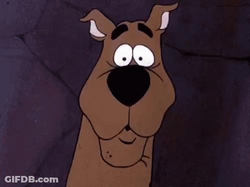 Scooby Doo From The Scooby Doo Cartoon Is Making A Funny Face . GIF
