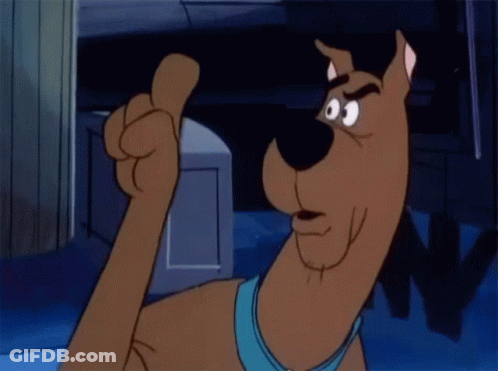 Scooby Doo Is Giving A Thumbs Up Sign GIF