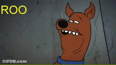 Scooby Doo Making Funny Face Saying Roooooo GIF