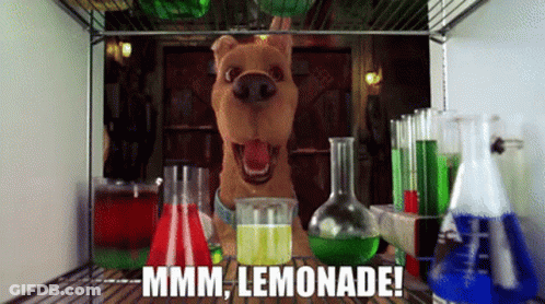 Scooby Doo Mmm Lemonade Beaker Fridge GIF