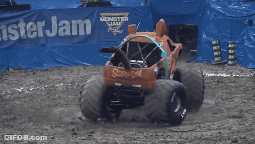 Scooby Doo Monster Truck And Monster Jam Banner GIF