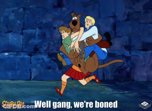 Scooby-Doo Poster With Ghost GIF