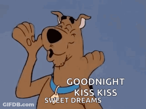 Scooby Doo Saying Goodnight GIF