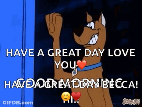 Scooby Doo Saying Have A Great Day GIF