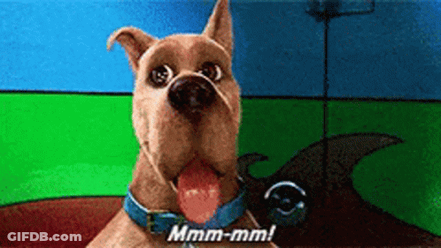 Scooby Doo Says Mmmm-Mm With Tongue Out GIF