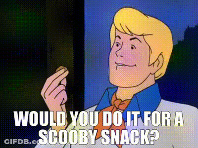 Scooby Doo Says Would You Do It For A Scooby Snack While Eating A Cookie . GIF