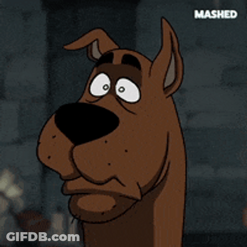 Scooby-Doo Scared For His Life GIF
