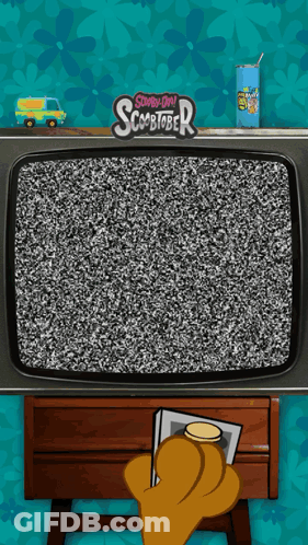 Scooby Doo Scoobytober Is Shown On A Television GIF