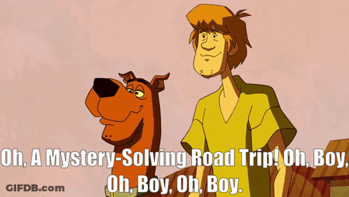 Scooby Doo Shaggy Oh Boy Mystery Road Trip GIF