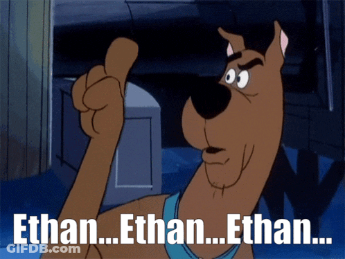 Scooby Doo Thumbs Up Saying Ethan Ethan Ethan GIF