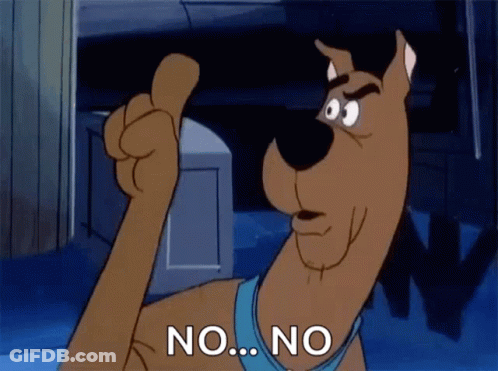 Scooby Doo Thumbs Up Saying No GIF