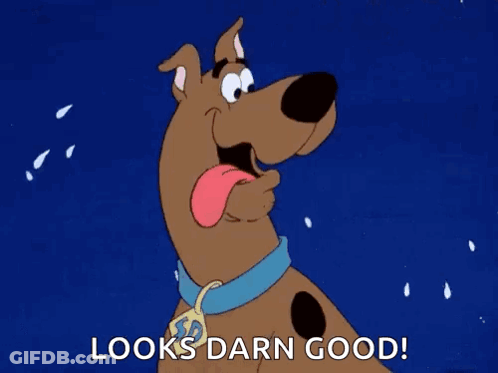 Scooby Doo Tongue Out Looks Darn Good GIF