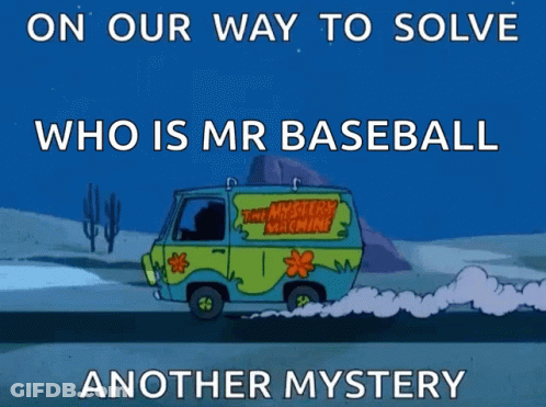 Scooby Doo Van Driving With Text On Our Way To Solve Who Is Mr Baseball Another Mystery GIF