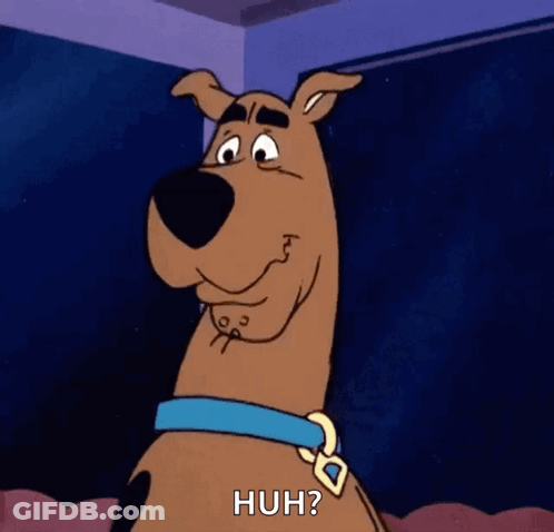 Scooby Doo With Blue Collar And Aur GIF