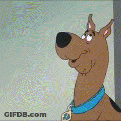 Scooby Doo With Blue Collar And SD Tag GIF