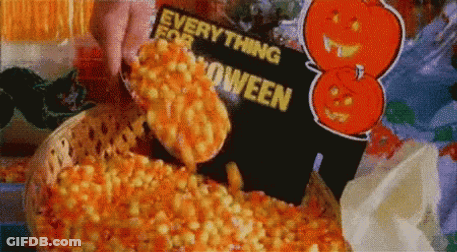 Scooping Candy Corn GIF