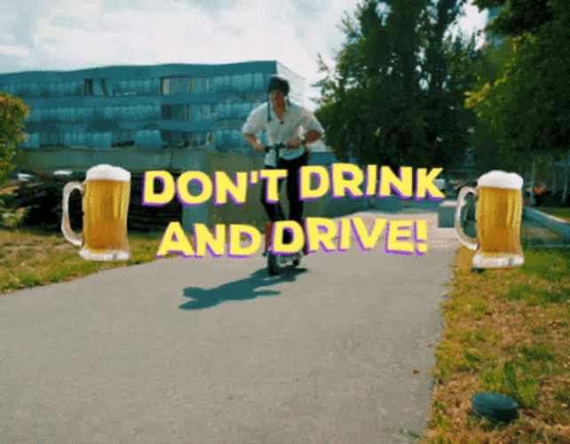 Scooter Ride Don't Drink And Drive GIF