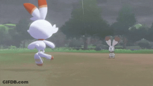 Scorbunny Using Double Kick GIF