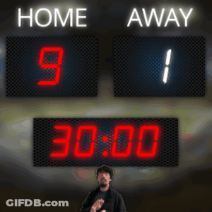 Scoreboard Home 9 Away 1 GIF