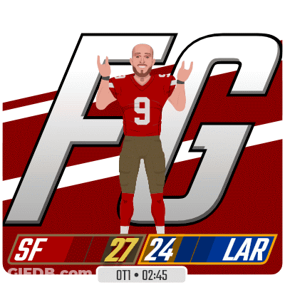 Scoreboard SF Vs LAR GIF