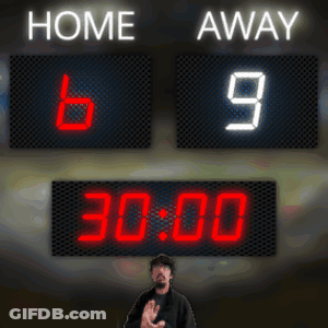 Scoreboard Showing 6 To 9 GIF