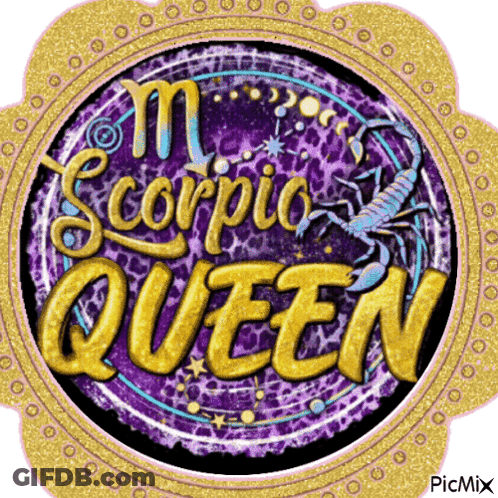 Scorpio Queen With Scorpio GIF